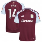 Günstige Fußballtrikots Aston Villa Pau 14 Heimtrikot 2024-25 Kurzarm